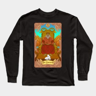 The Emperor Tarot Card Long Sleeve T-Shirt